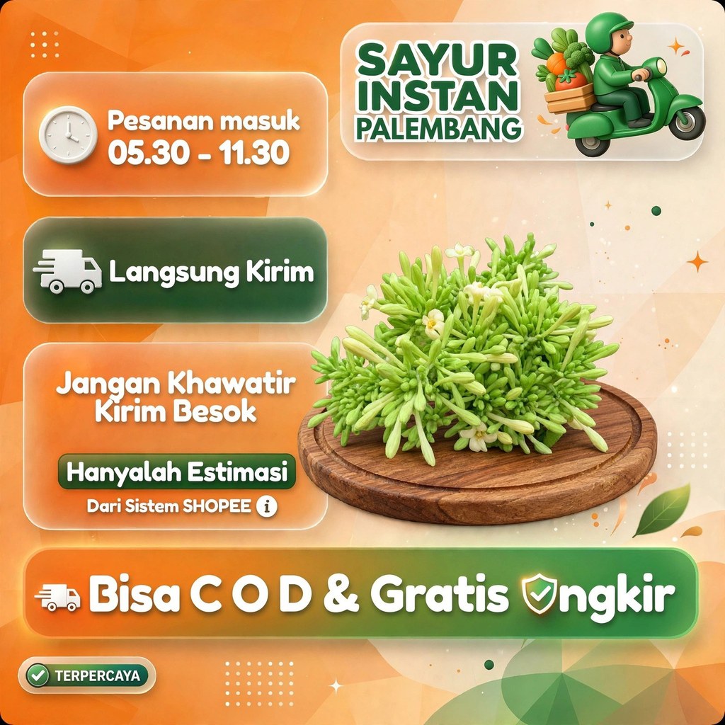 Bunga Pepaya 1bks - Toko Sayur Sayuran  Segar Palembsng - Sayur Instan Palembang