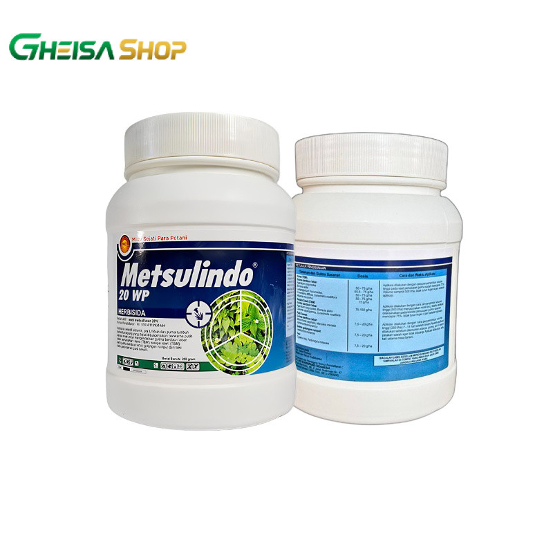 HERBISIDA METSULINDO 20 WP 250 GRAM | METSULFURON METHYL PENGENDALI GULMA PERTANIAN