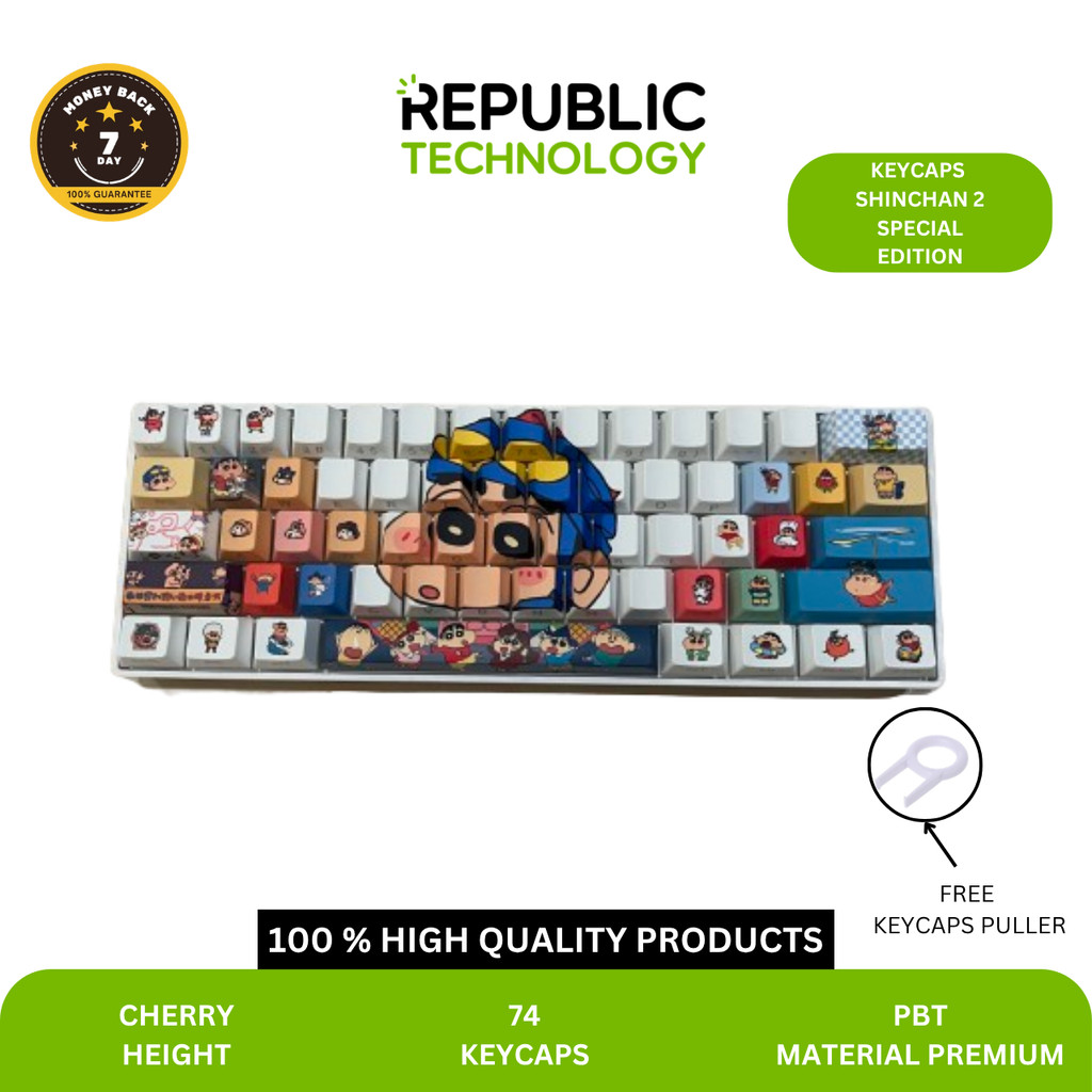 Republic Technology Keyboard Keycaps Shinchan Special Edition