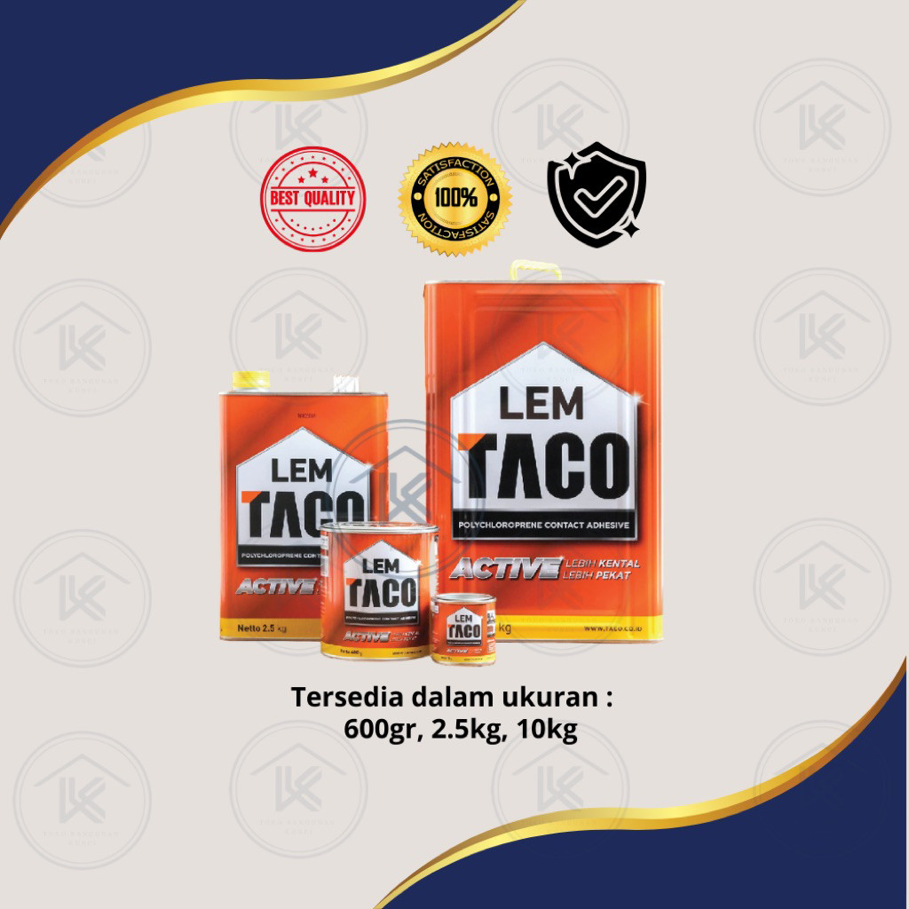 Lem Taco Active Lem Serbaguna Kuning 10KG Taco Lem