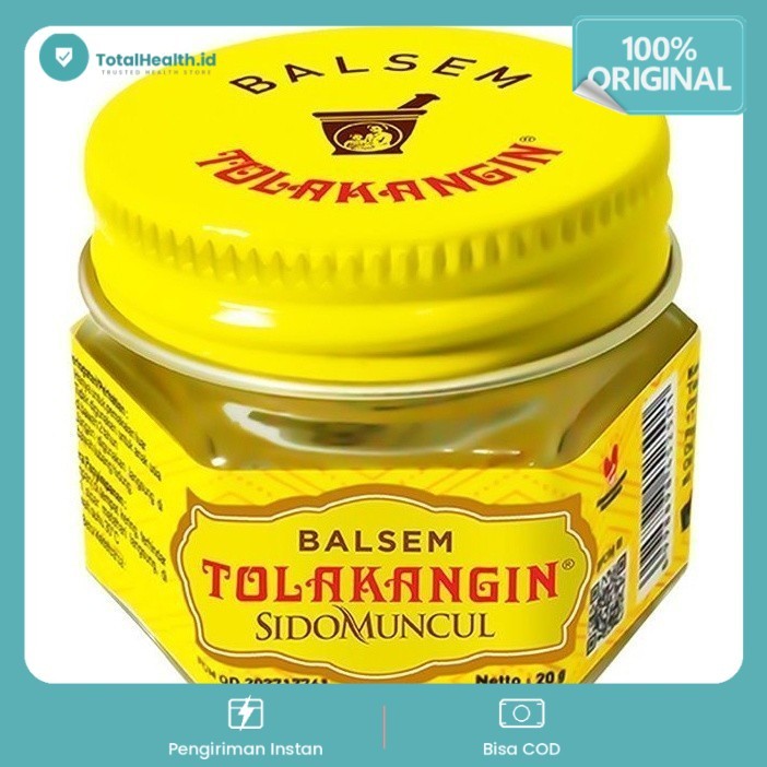 Balsem Tolak Angin Sido Muncul 20 Gram POT KACA / Balsem Tolak Angin Meredakan Gejala Masuk Angin, M