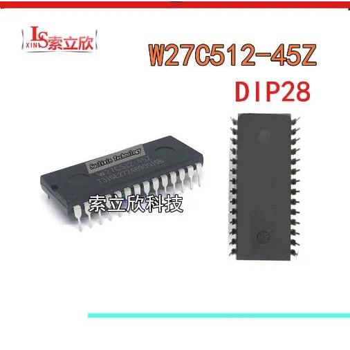 10PCS/LOT  100%NEW&Original W27C512 W27C512-45Z W27C512-45 27C512 DIP28