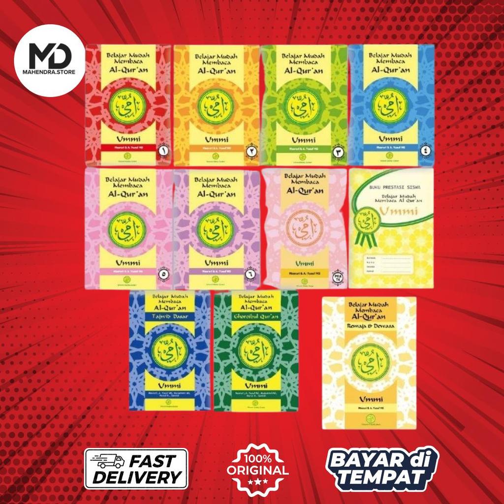 Buku UMMI Jilid 1 sampai 6, Tazwid Dasar, Ghoroibul qur an, Buku Prestasi, ummi PRA TK, REMAJA DAN D