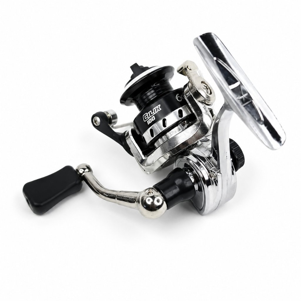 OGAWA Cilik 100 Reel Pancing Mini Spinning Micro Fishing Metal 1BB Gear Ratio 4.3:1 Handle Kiri Kana