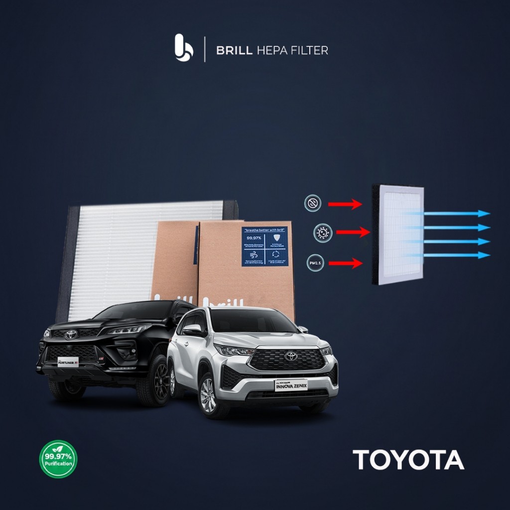 Brill HEPA Filter - TOYOTA - Filter AC Mobil/Cabin Filter/Car Air Purifier/HEPA Filter/Clean Air