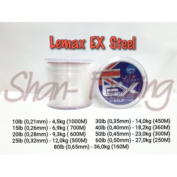 PROMO  Senar Pancing Lemax EX Steel - 80 Lb
