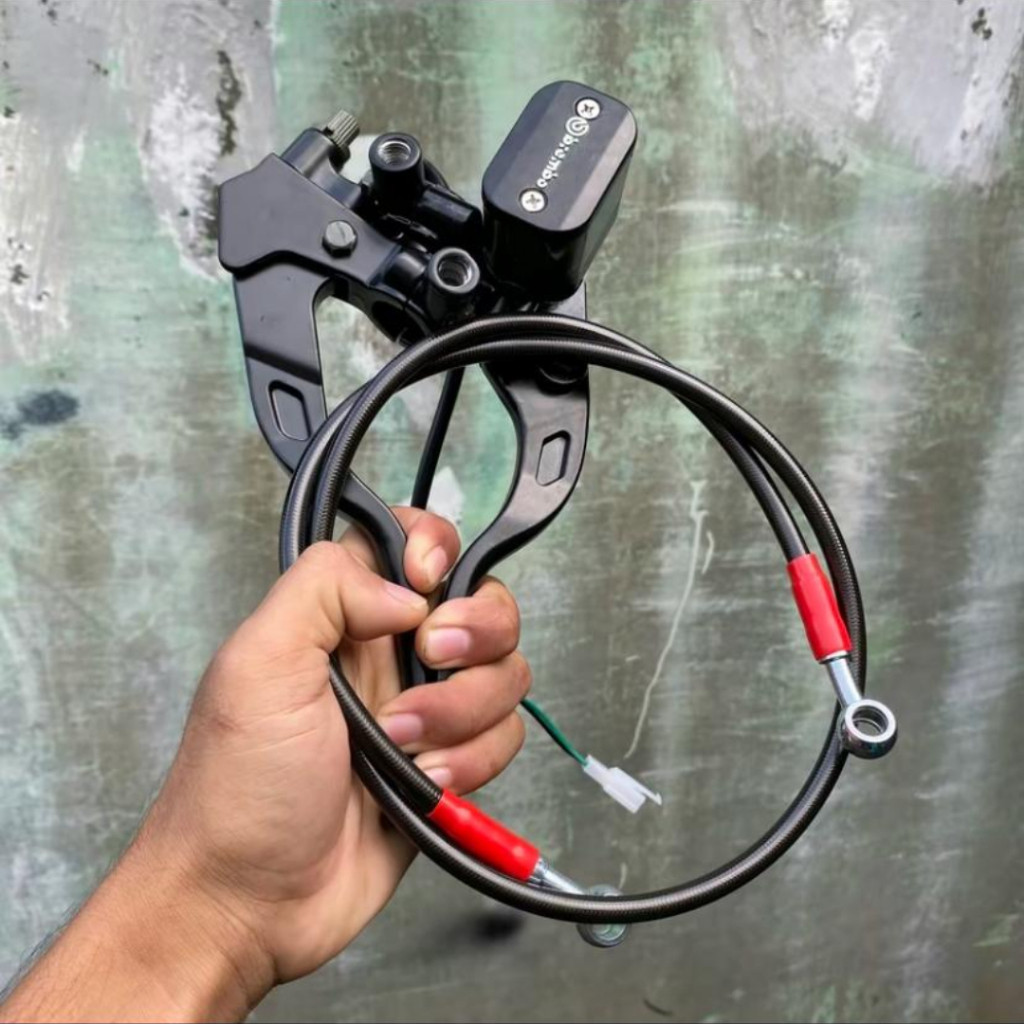 MASTER REM BRMBO KOTAK SET SELANG REM 90CM PNP FIZR JUPITER MIO RX KING UNIVERSAL SEGALA JENIS MOTOR