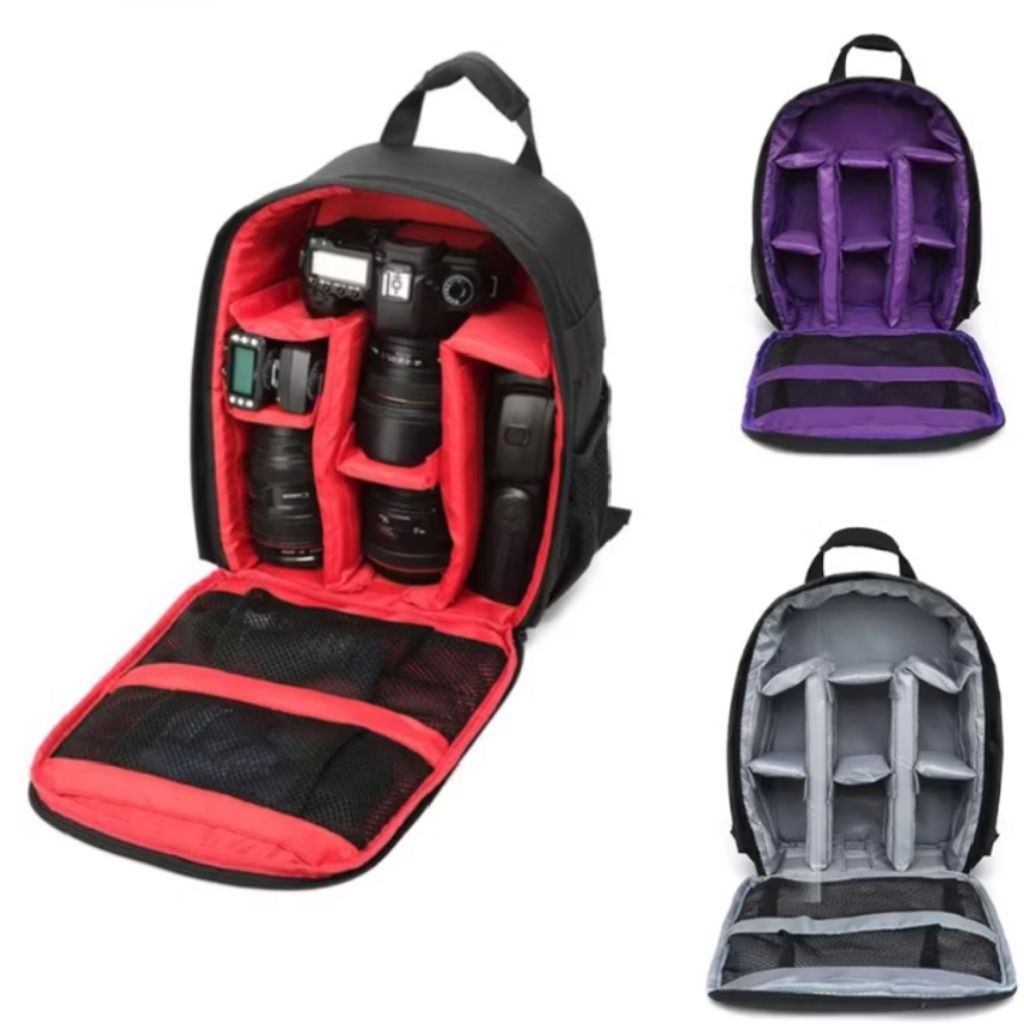 Tas kamera ransel dslr miroles tas punggung camera backpack kecil minimalis gemblok sony canon nikon