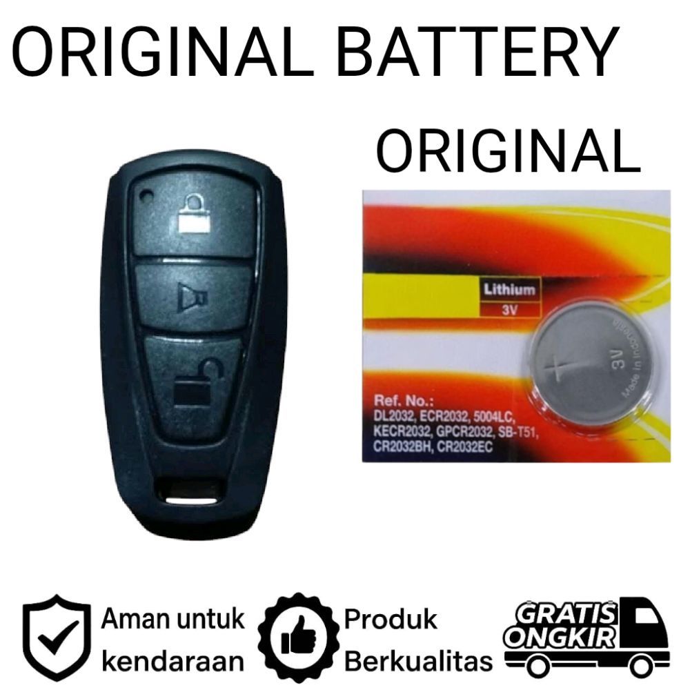 ORIGINAL Baterai Remote Mobil TOYOTA AGYA CR2016 battery RB