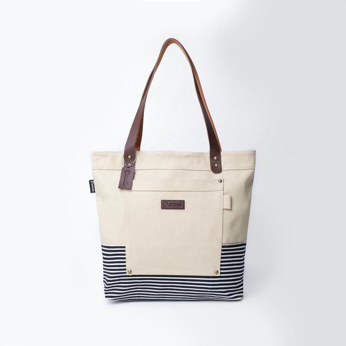 Pamole - Tas Tote Bag Wanita Penutup Resleting - Kato Series