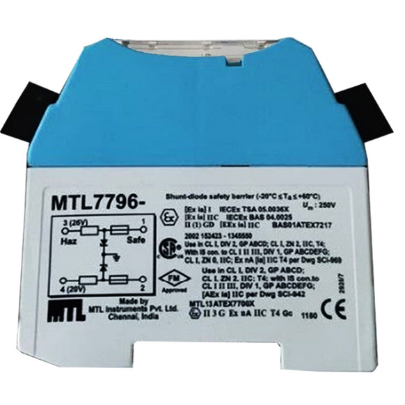 MTL7796- MTL Intrinsically Safe Barriers , 2 Wire MTL Zener Barrier 20mA