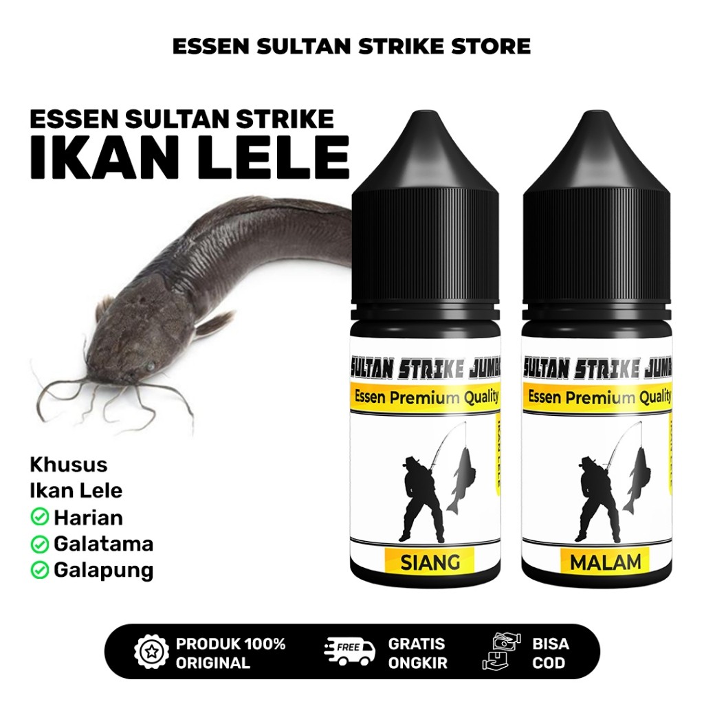 Essen Sultan Strike Jumbo - Umpan Ikan Lele Aroma khas anti boncos - Untuk kolaman Galatama, Galapun