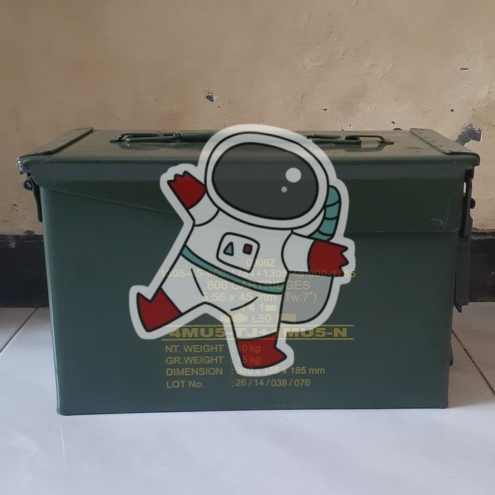 BOX PINDAD BESI JATAH Kotak box amunisi peluru bekas PINDAD