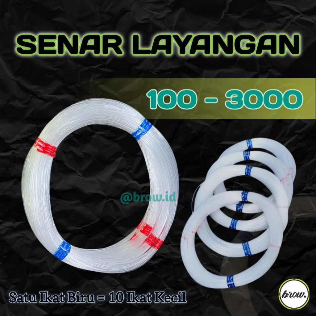 SENAR LAYANGAN GAPANGAN 200 - 3000 CAP IKAN ARWANA / KAKAP New Ori