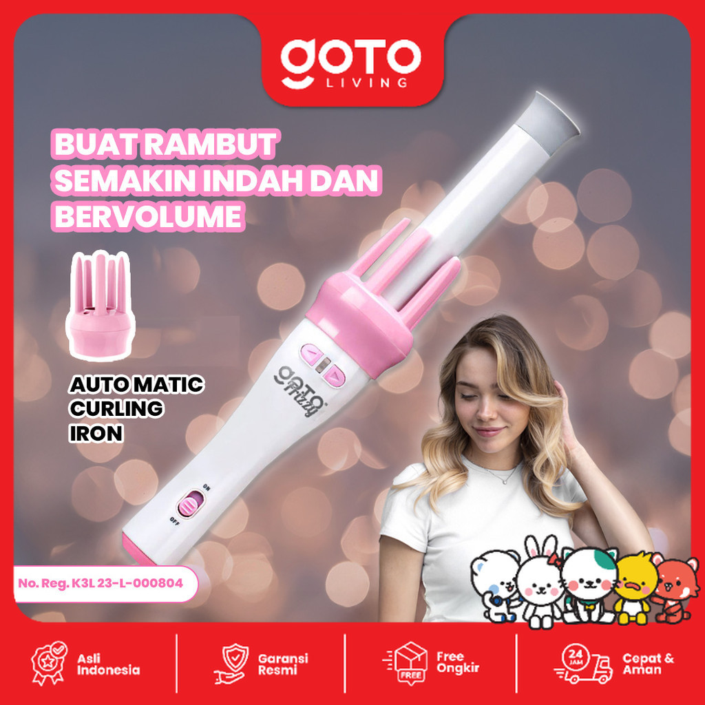 Goto Frizzy Catokan Curly Keriting Rambut Otomatis Catok Automatic