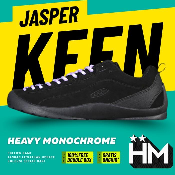 Keen Jasper Outdoor Shoes Black Lilac Sneaker (Size 36-45)
