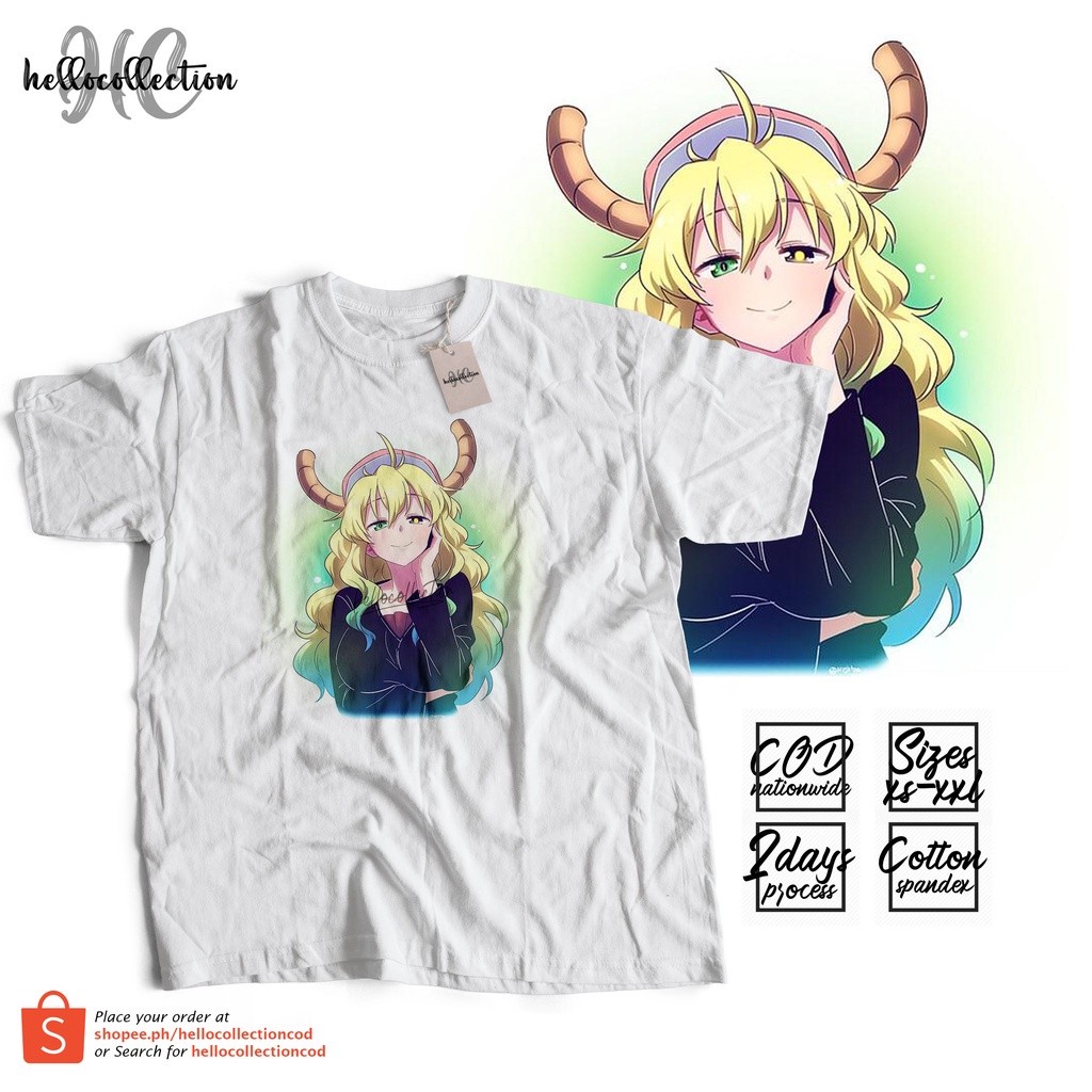 Kaos Baju Miss Kobayashi's Dragon Maid - Design 16 Anime Shirt Baju Anime c1