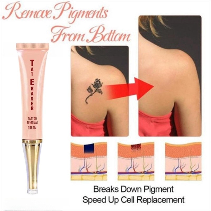 Tanpa Rasa Sakit Krim Penghilang Tatto 13G penghilang tato permanen Tato Removal Cream Tattoo Tato R