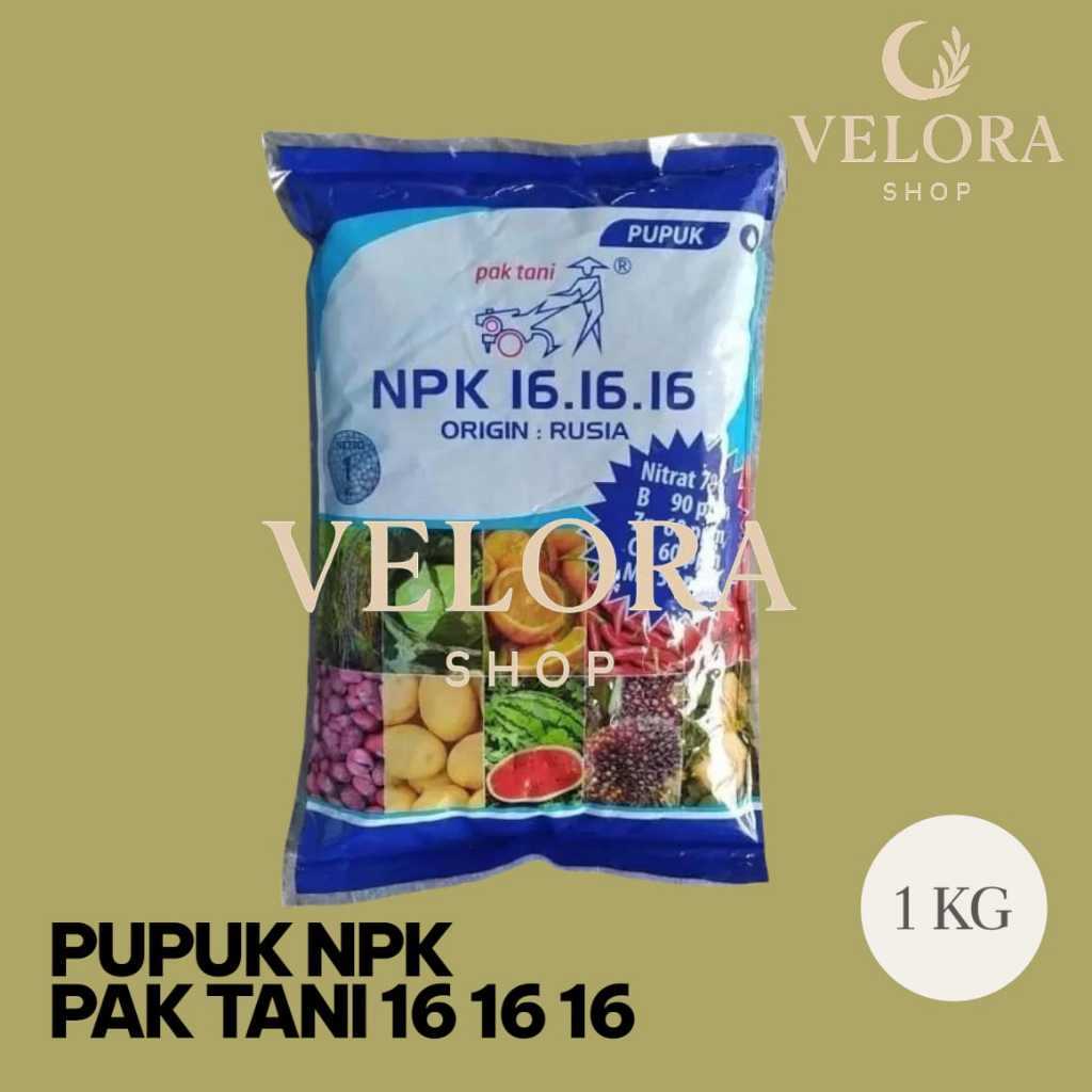 Pupuk NPK 16 16 16 Pak Tani 1 Kg - NPK Biru 16 16 16