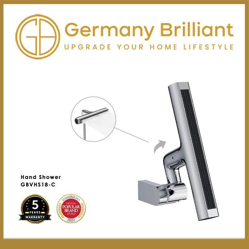 Germany Brilliant Germany Brilliant Hand Shower Mandi Air Dingin GBVHS18 Series