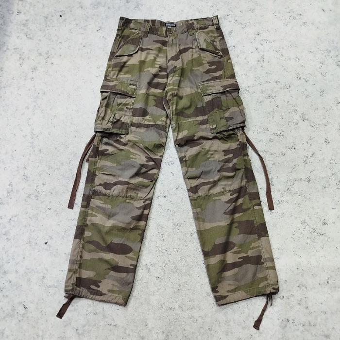 celana vintage cargo AMORE PURO military camo tactical mukti side pocket banyak saku motif doreng te