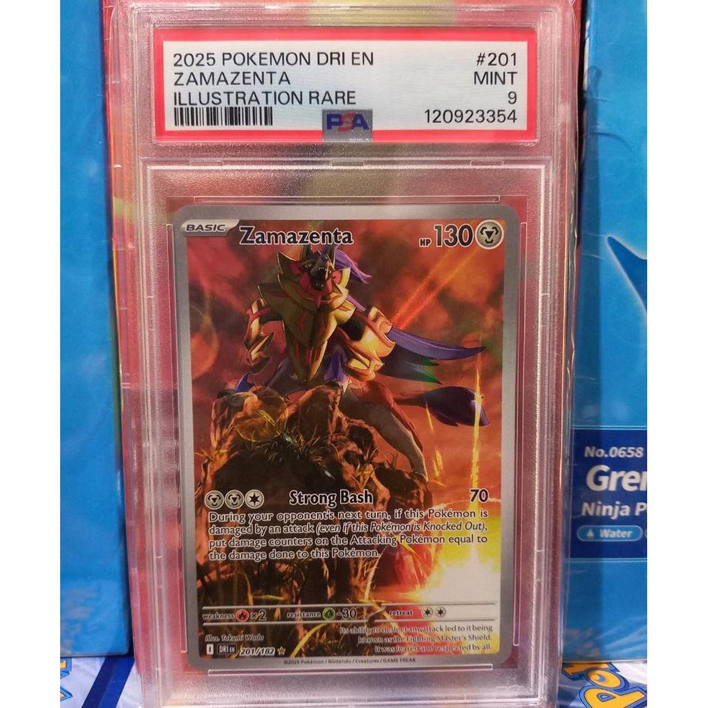 PSA9 Zamazenta 201/182 English KARTU CARD POKEMON GRADED SLAB