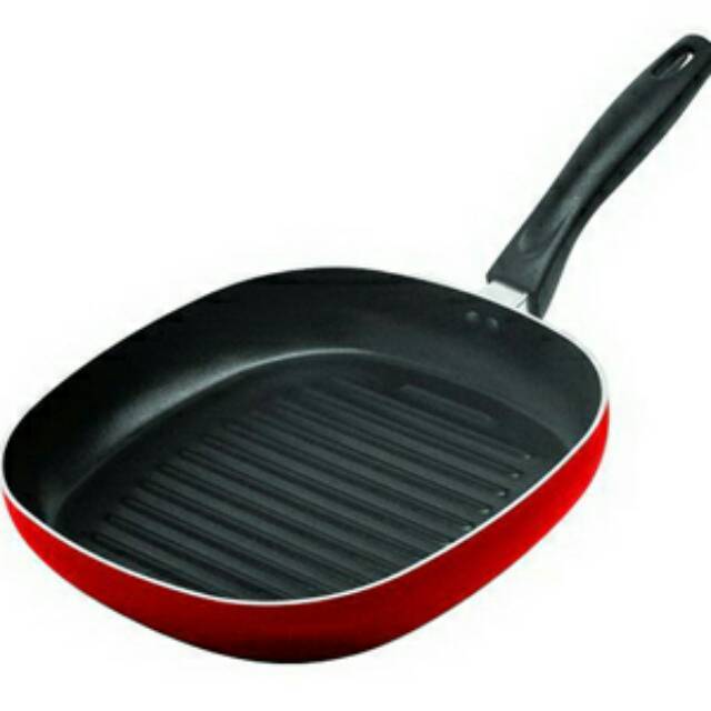 WAJAN PEMANGGANG TEFLON / MAXIM VALENTINO SQUARE GRILL 26 CM TEFLON IKAN PANGGANG IKAN