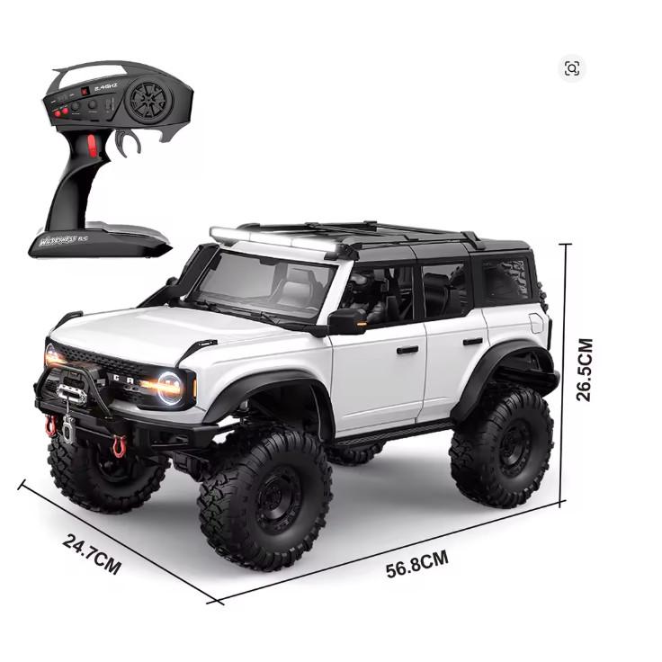 HUANGBO HB R1005 V2 FORD BRONCO RTR W/ WINCH (WHITE) 1/10 4WD ADVENTURE ROCK CRAWLER #HB-R1005