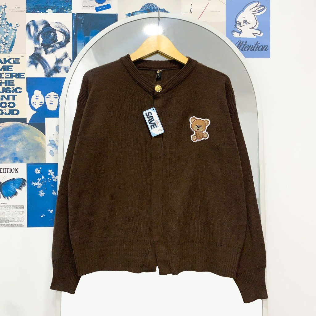 Promo Peony Cardigan Knit - Cardigan Rajut Wanita - Custom Karakter