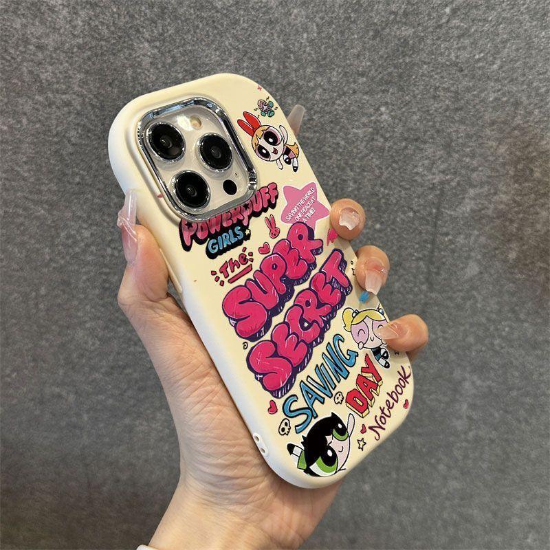 ⭐ MISS CASE ⭐Powerpuff Girls gaya grafik Casing ponsel Bahan silikon lembut Untuk Vivo Y36 Y15 Y27 Y