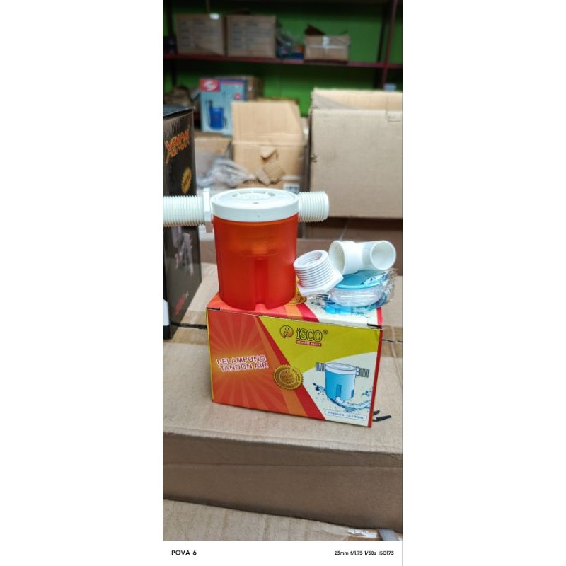 pelampung kran tandon bak mandi otomatis isco 1/2 inch