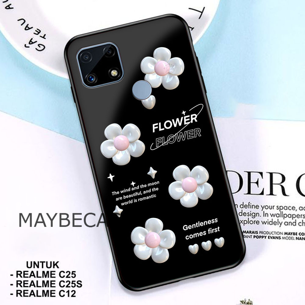 Case REALME C25 / C25S / C12 - Casing REALME C25 / C25S / C12 - ( FLWR ) - Case Hp - Casing Hp - Sof