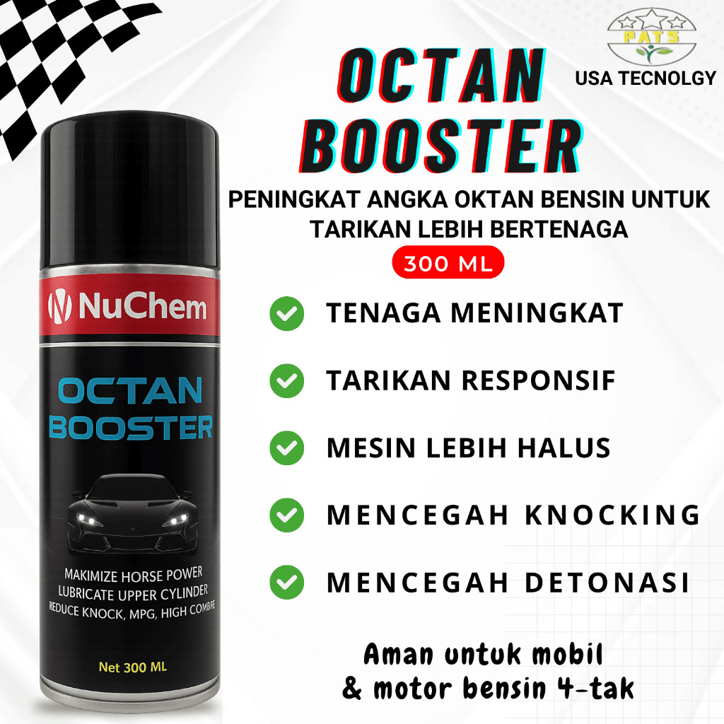 Oktan Booster Nuchem 300ml – Meningkatkan Oktan, Tarikan Lebih Responsif & Mesin Lebih Bersih