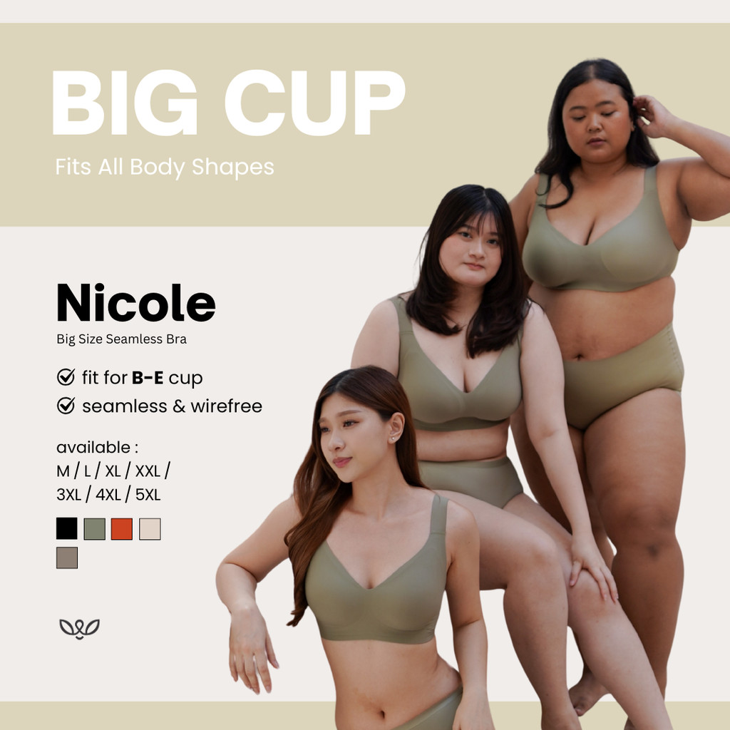 NICOLE  BIG SIZE SEAMLESS BRA
