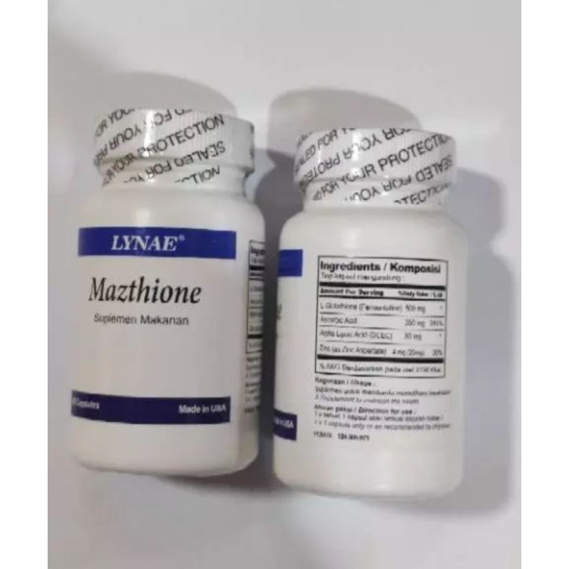 Suplemen pemutih whitening isi 60 kapsul bersegel - BPOM