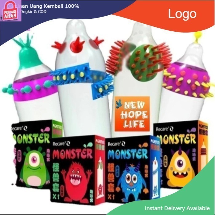 PROMO MURAH Recare Monster Spike Condom - Gerigi Karakter Lucu Via Mart.ID