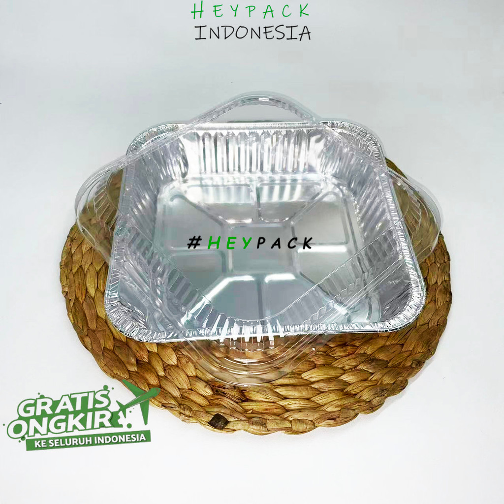 Alumunium Foil Tray Cup OX1400 + Tutup Mika Dimsum Ukuran Besar