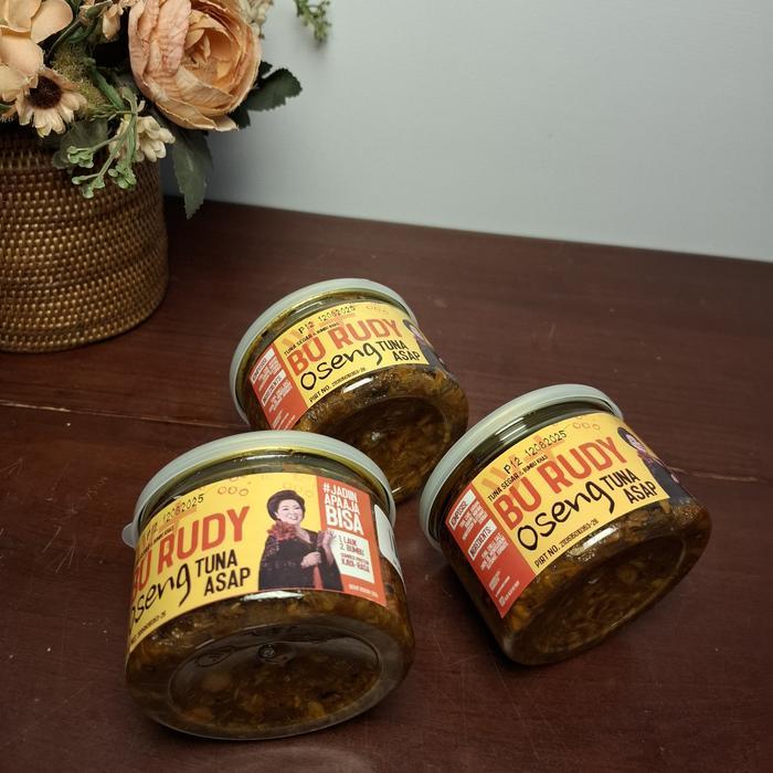 Oseng Tuna Asap dan oseng Paru Bu Rudy kemasan 200gr Kaleng - oseng tuna asap