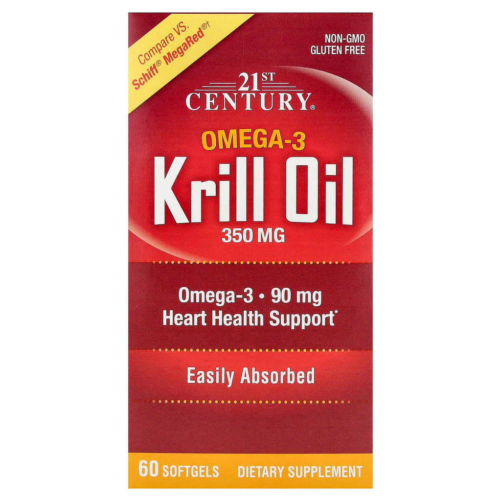 21st Century, Krill Oil, 350 mg, 60 Softgels