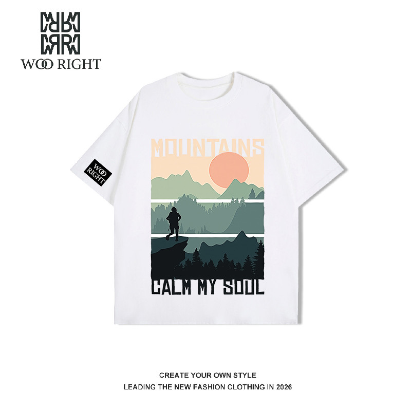 [COD]WOO RIGHT|kaos pria distro original 100%|kaos pria|dengan print grafis Gunung Menenangkan Jiwa|