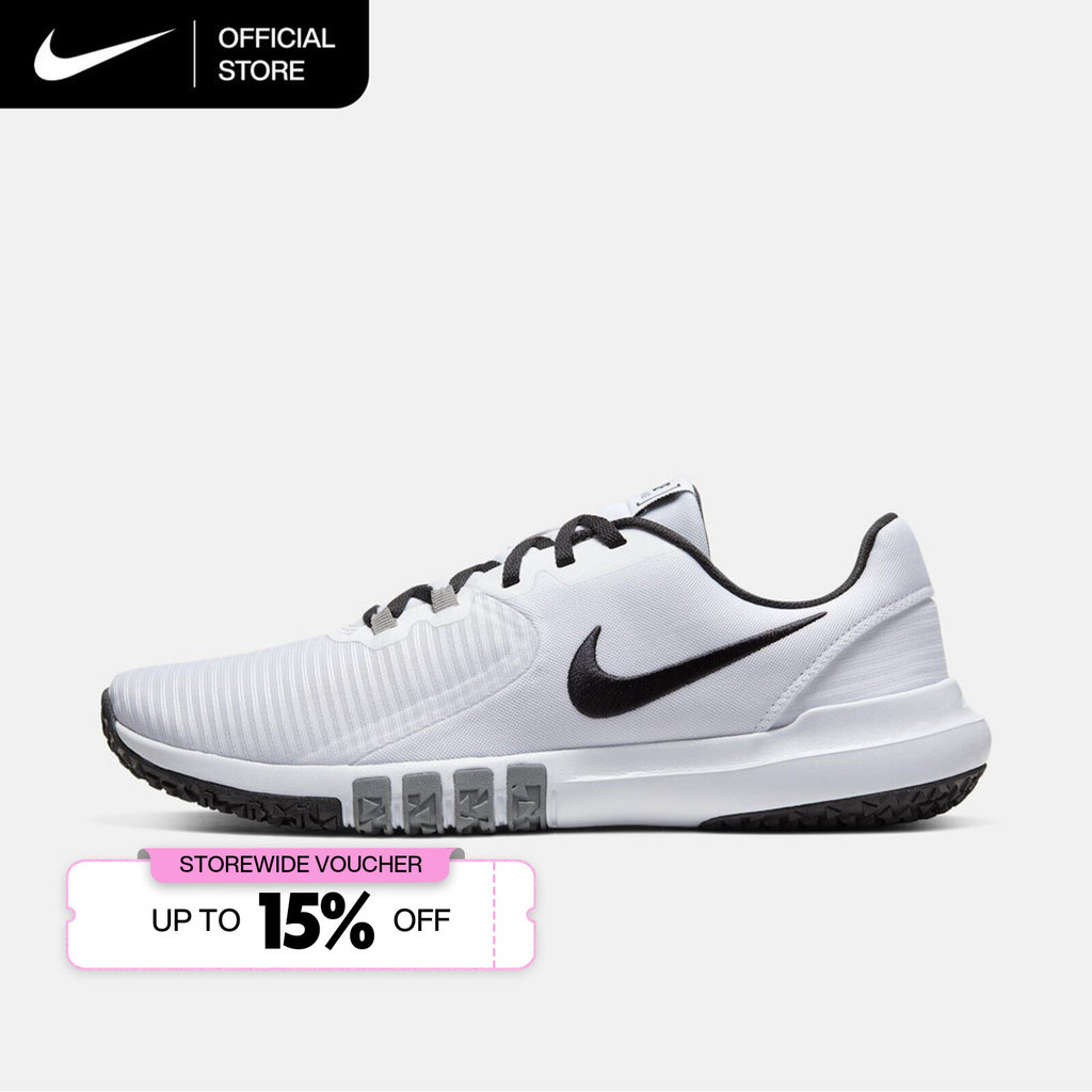 Nike Men's Flex Control 4 Workout Shoes - White [CD0197-100]