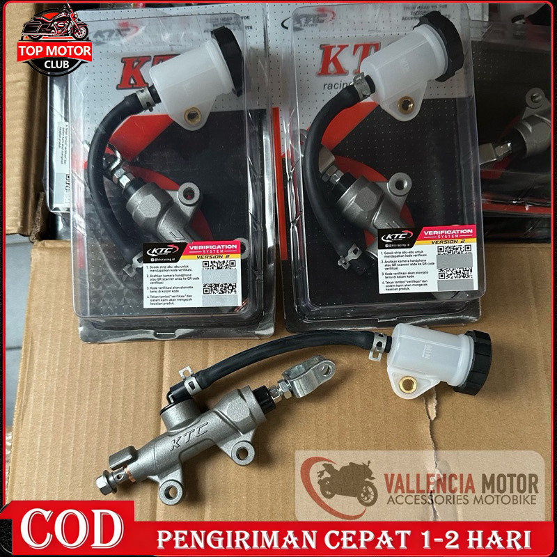 Master Rem KTC Belakang Original Master Pump Rem Cakram Sonic Cb150 Vixion Satria Ninja R Rr Dll
