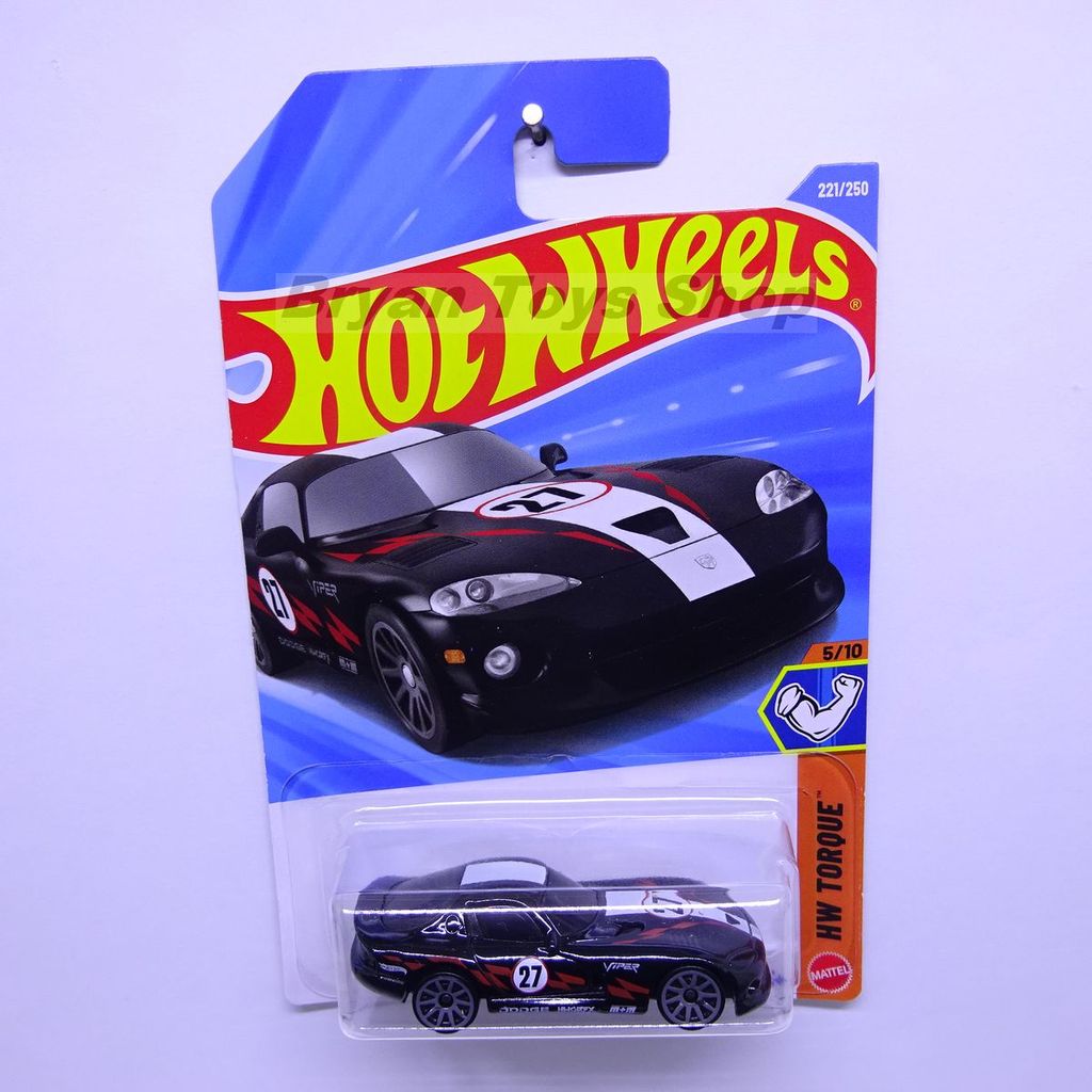 Hot Wheels 96 Dodge Viper GTS Hitam No. 27