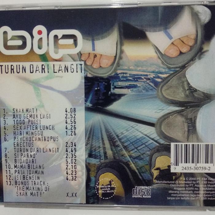 CD BIP - turun dari langit. slank plastik dewa 19 edane kla project