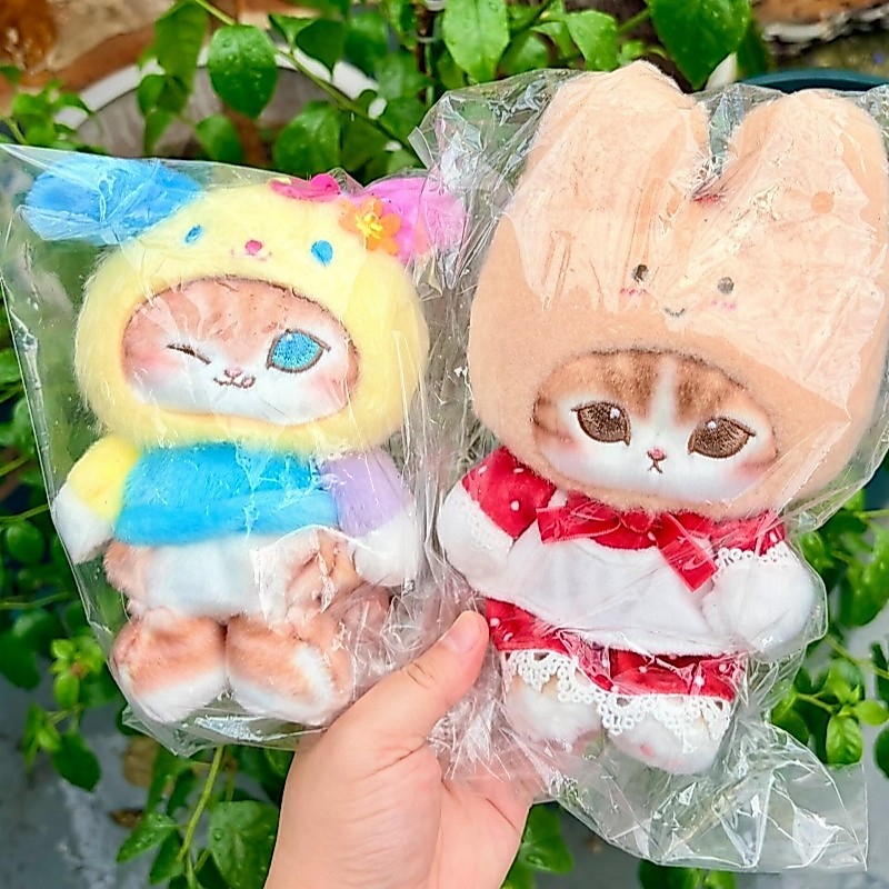 New Mofusand Plush Keychain Kawaii Marroncream Soft Bag Pendant Usaha Bunny Pompompurin Fluffy