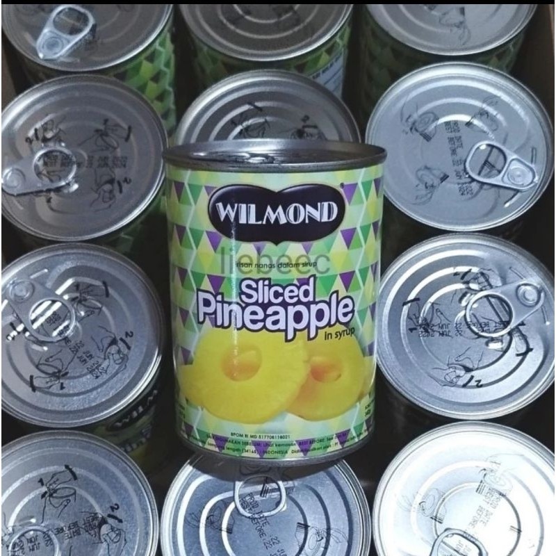 JR Wilmond Sliced Pineapple 567g / Irisan Nanas Kaleng Buah Nanas Kaleng