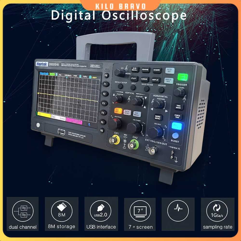 Digital Storage Oscilloscope Signal Generator with P4100 Probe - DS02D15