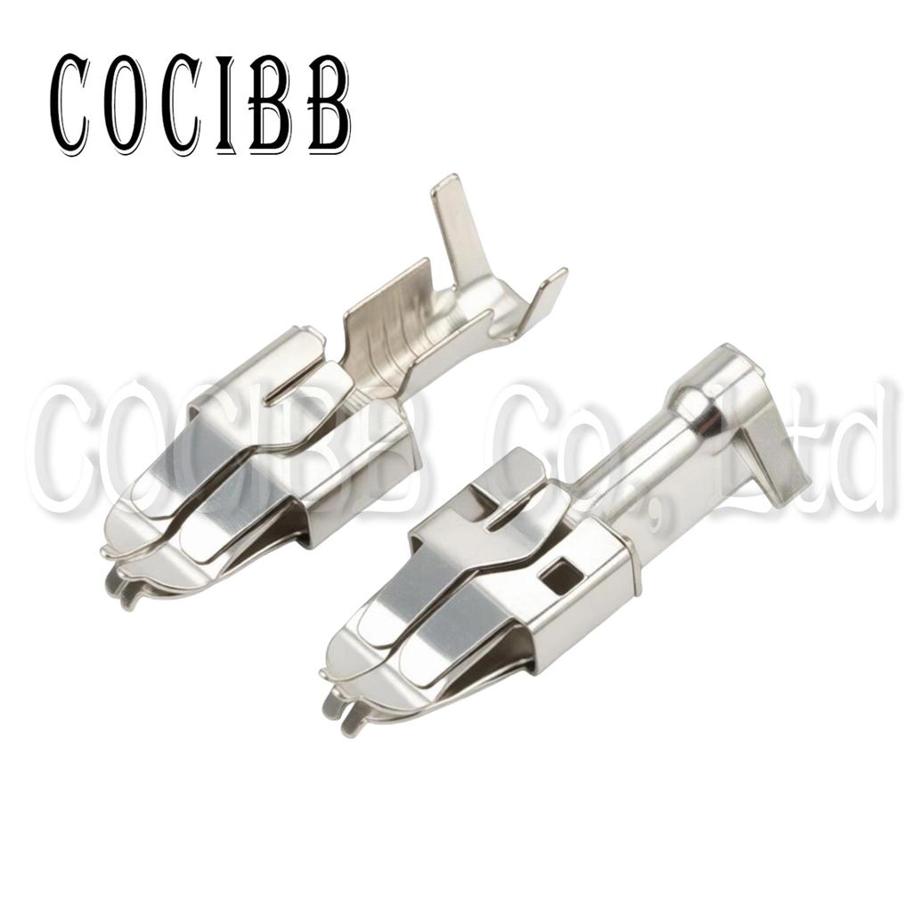 20 Pcs 927839-1 Female Auto Brass Cable Crimp Fuse Box Terminal Car Wire Connector 6.3 MM Splice Pin