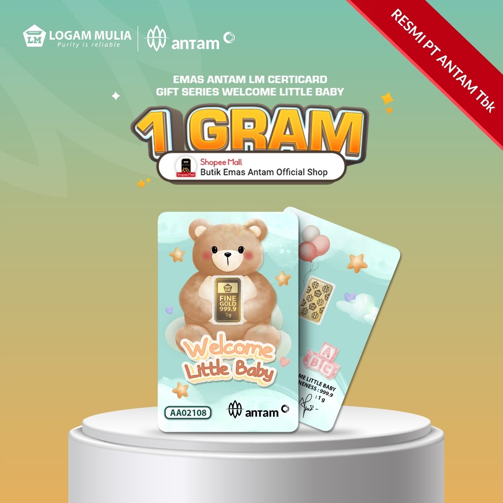 Emas Antam LM Gift Series Welcome Little Baby - 1 gr