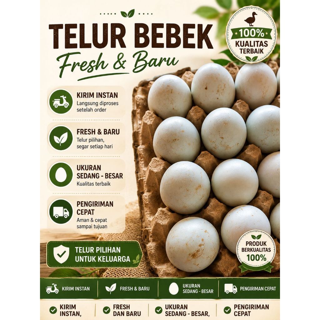 telur bebek dana murah 1/2 saldo papan topup (isi15 butir) kirim top up instan